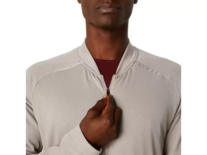 ACTIBREEZE JACQUARD GRID DURCHGEHENDER REISSVERSCHLUSSJACKE