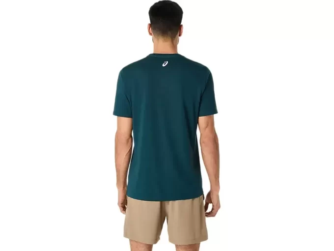 ASICS GESTREIFTES KURZARM-T-SHIRT