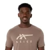 ASICS GESTREIFTES KURZARM-T-SHIRT
