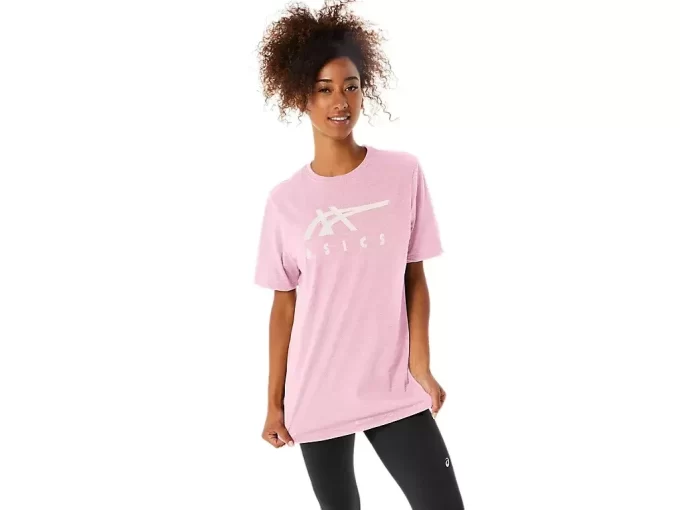 ASICS GESTREIFTES KURZARM-T-SHIRT