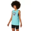 ASICS MUSCLE T-SHIRT MIT SLOGAN „SUN IN THE SKY“ FÜR DAMEN