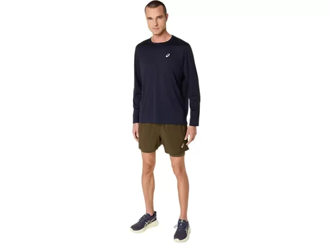 ASICS SILBERNE 2N1 5IN KURZE