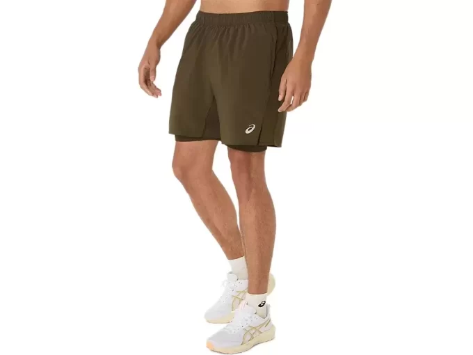 ASICS SILBERNE 2N1 7IN KURZE