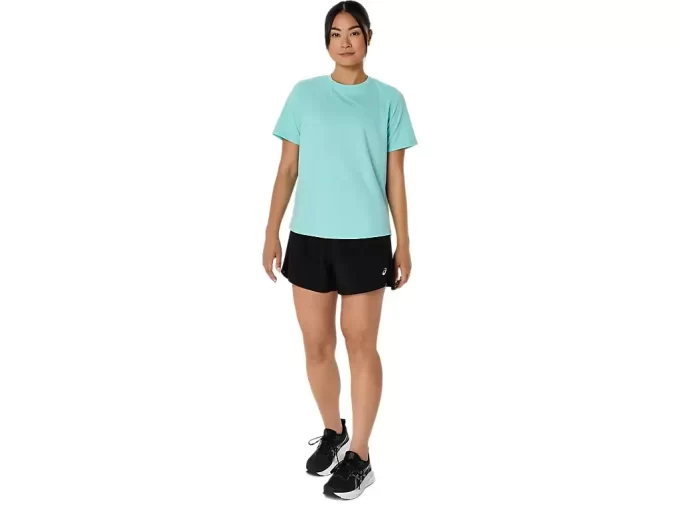 ASICS SILBERNES KURZARM-OBERTEIL