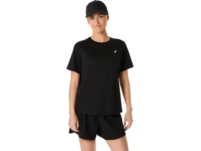 ASICS SILBERNES KURZARM-OBERTEIL