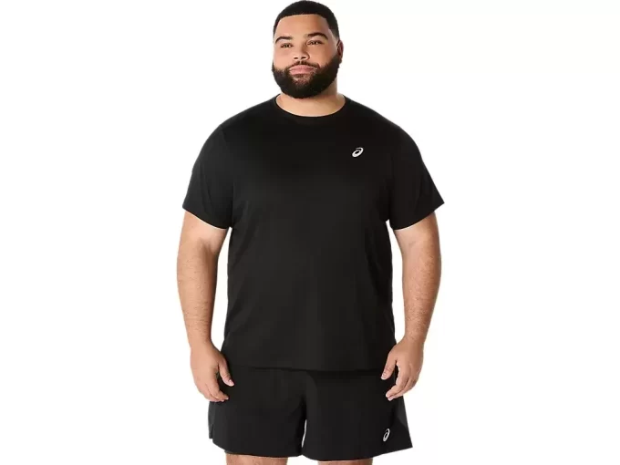ASICS SILBERNES KURZARM-OBERTEIL