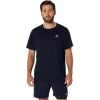ASICS SILBERNES KURZARM-OBERTEIL
