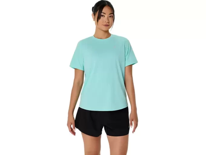 ASICS SILBERNES KURZARM-OBERTEIL