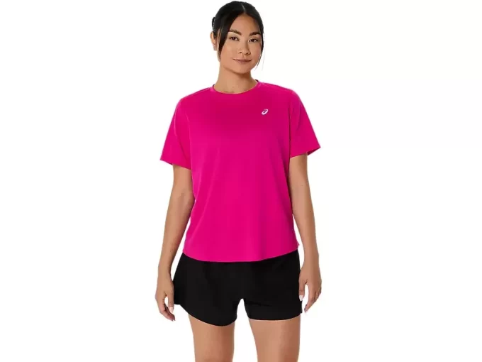 ASICS SILBERNES KURZARM-OBERTEIL