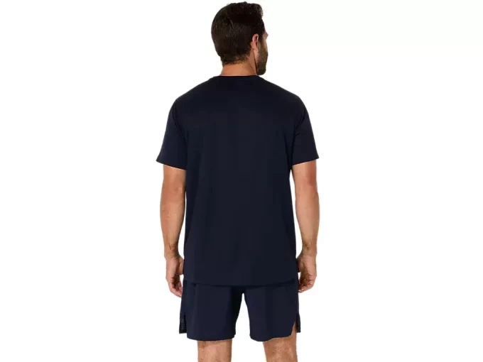 ASICS SILBERNES KURZARM-OBERTEIL