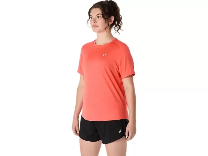 ASICS SILBERNES KURZARM-OBERTEIL