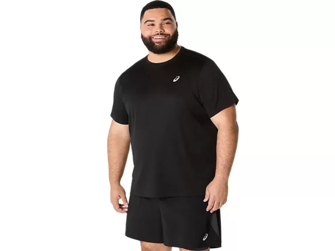 ASICS SILBERNES KURZARM-OBERTEIL