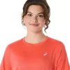ASICS SILBERNES KURZARM-OBERTEIL