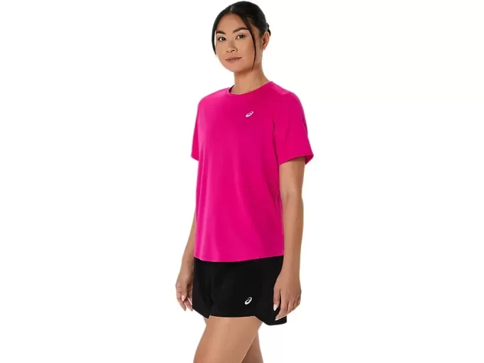 ASICS SILBERNES KURZARM-OBERTEIL
