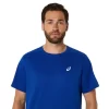 ASICS SILBERNES KURZARM-OBERTEIL