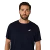 ASICS SILBERNES KURZARM-OBERTEIL