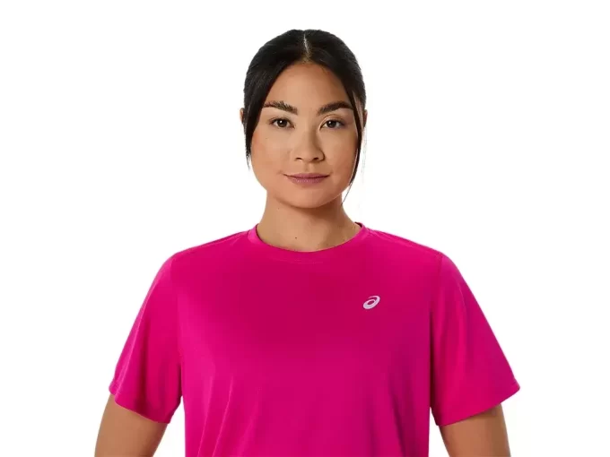 ASICS SILBERNES KURZARM-OBERTEIL