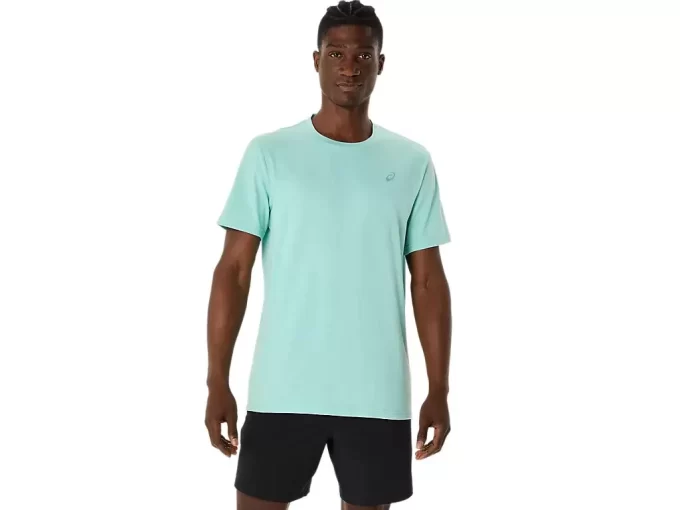 ASICS T-SHIRT MIT SPIRALE-STICKEREI