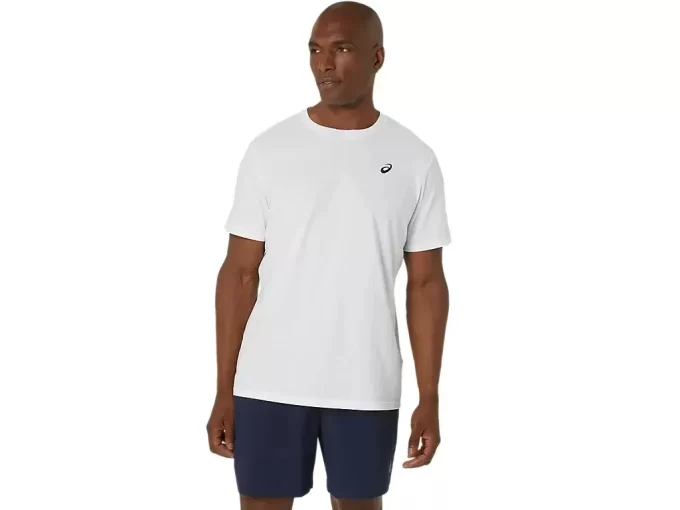 ASICS T-SHIRT MIT SPIRALE-STICKEREI