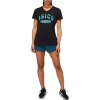 DAMEN-KURZARM-T-SHIRT MIT V-AUSSCHNITT „EST 1977“