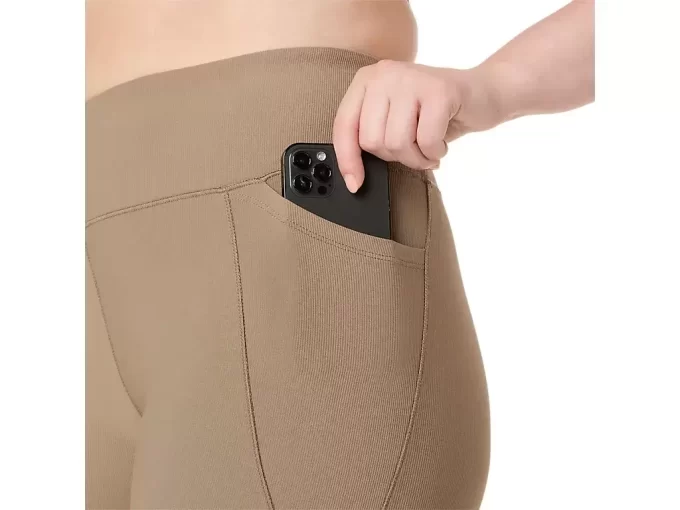 DAMEN RIB HIGH WAIST 7/8 TIGHT