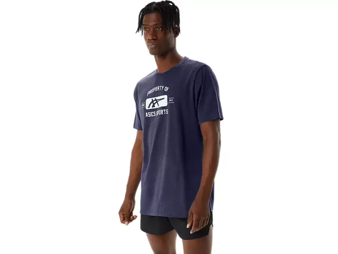 KURZARM-SPORT-T-SHIRT „PROPERTY OF ASICS“