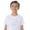 KURZARM-T-SHIRT MIT SPIRAL-GRAFIK