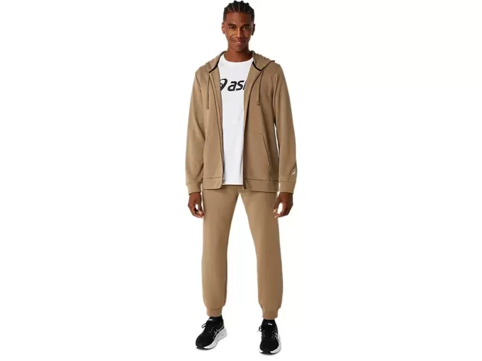 SWEAT-KAPUZENPULLOVER MIT DURCHGEHENDEM REISSVERSCHLUSS