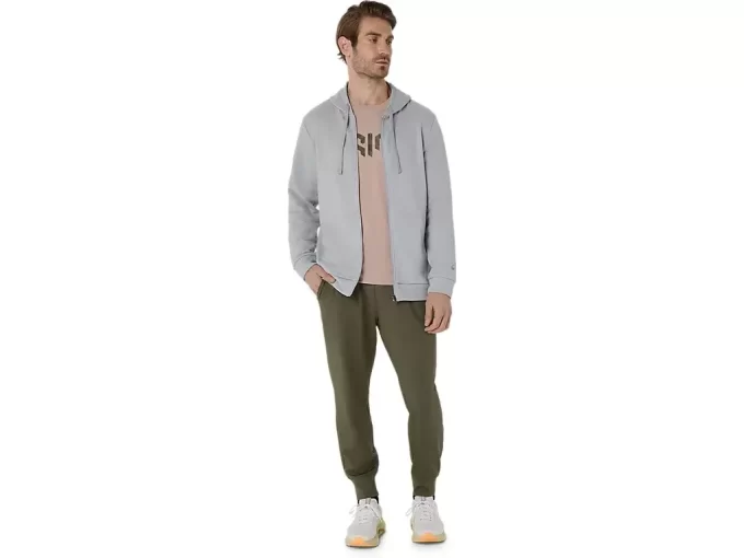SWEAT-KAPUZENPULLOVER MIT DURCHGEHENDEM REISSVERSCHLUSS