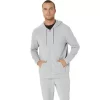 SWEAT-KAPUZENPULLOVER MIT DURCHGEHENDEM REISSVERSCHLUSS