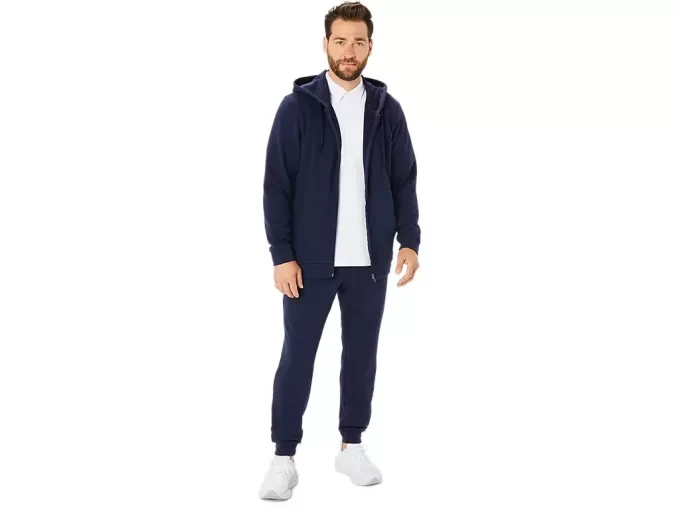 SWEAT-KAPUZENPULLOVER MIT DURCHGEHENDEM REISSVERSCHLUSS
